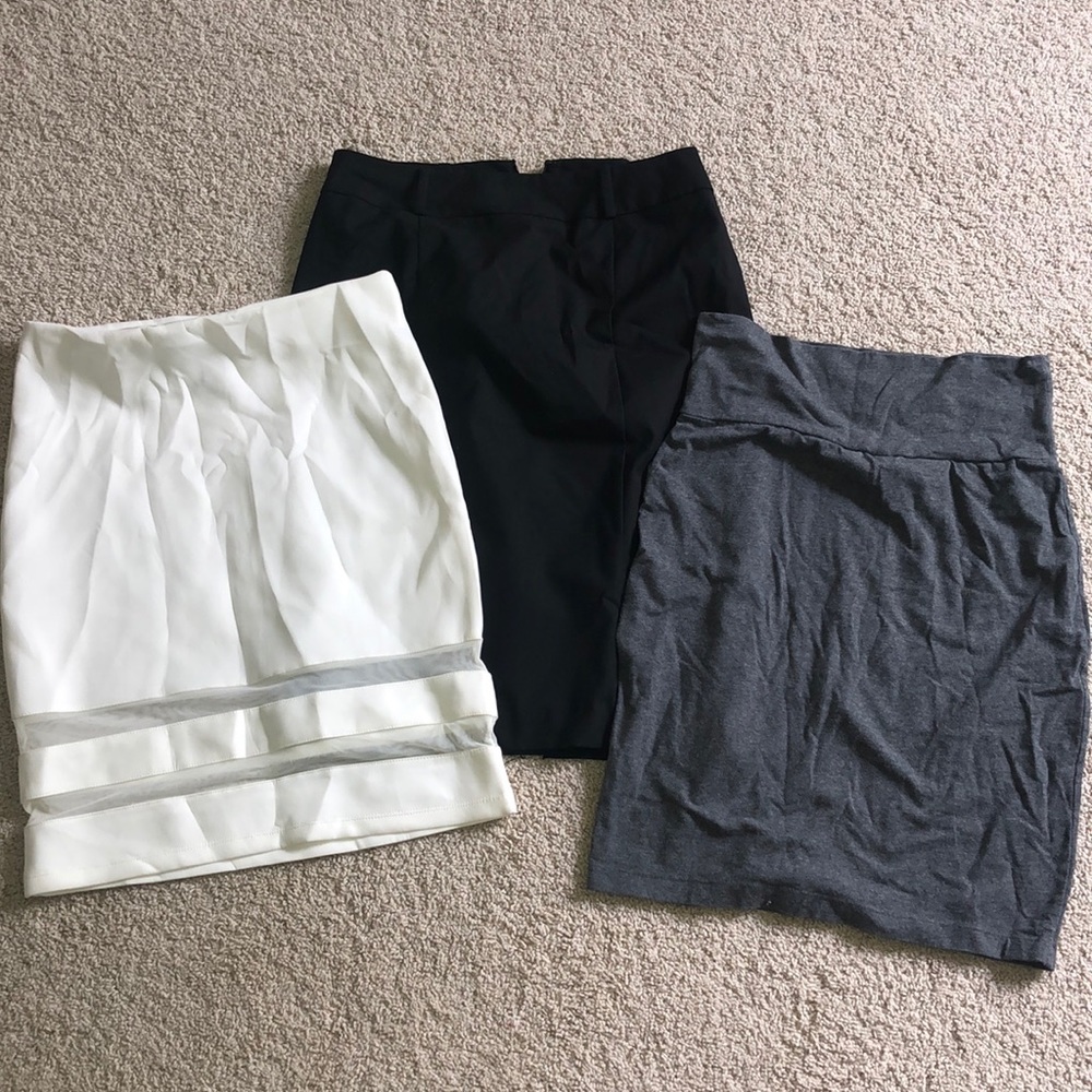 set of 3 formal skirts